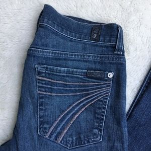 7 for all Mankind Dojo Wide Leg Jeans Size 27x30"